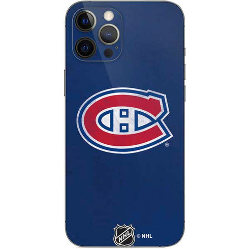 NHL Montreal Canadiens Distressed iPhone 12 Pro Max Skin